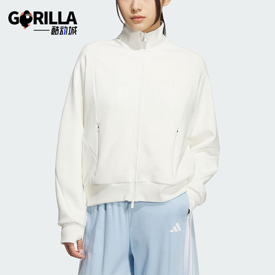 Adidas/阿迪达斯正品2025秋季款女士日常立领运动宽松外套KF2541