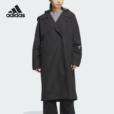 Adidas/阿迪达斯官方正品当季款女士运动连帽梭织外套KC2707