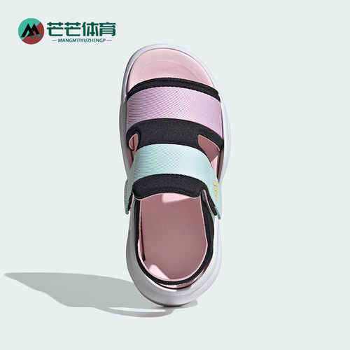 Adidas/阿迪达斯正品春季款大童耐磨魔术贴经典沙滩凉鞋JP5831