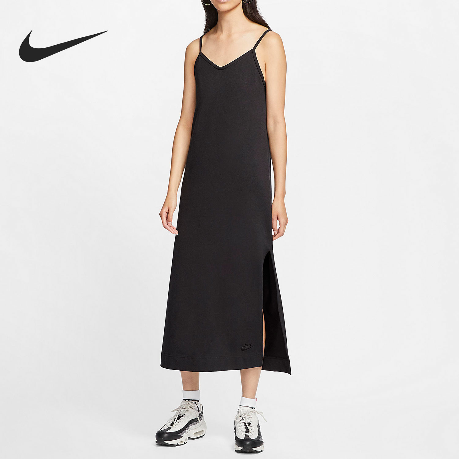 Nike/耐克官方正品SPORTSWEAR女子针织运动吊带连衣裙 CJ3751-封面