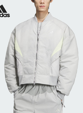 Adidas/阿迪达斯官方正品新款男士保暖拼接运动休闲棉服JI6847