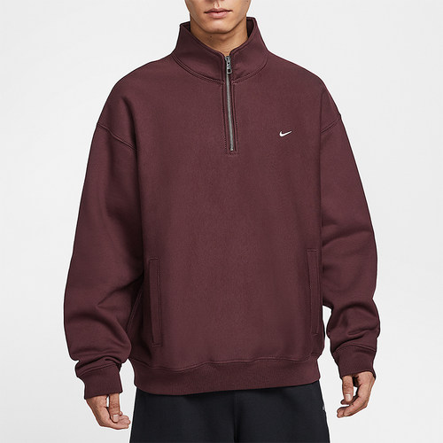 Nike/耐克正品Solo Swoosh男士休闲复古潮流加绒卫衣HV1095-652