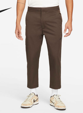 Nike/耐克官方正品男子舒适针织运动休闲直筒九分长裤 DD7033-240