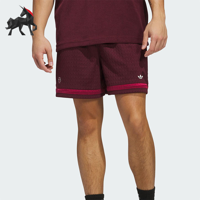 Adidas/阿迪达斯正品三叶草男士宽松三条纹足球运动短裤JX2200