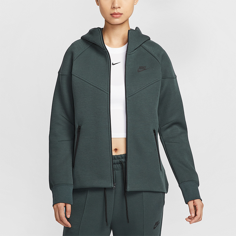 Nike/耐克正品Sportswear女士运动连帽拉链针织外套FB8339-390