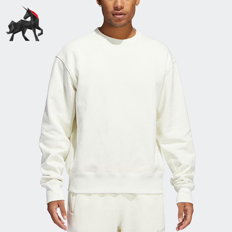 阿迪达斯男女简约舒适圆领卫衣