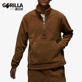 耐克正品 JORDAN男士 摇粒绒半拉链立领经典 Nike 卫衣FD7864 281