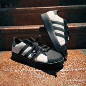 阿迪达斯正品 SUPERSTAR XLG男女同款 Adidas 低帮板鞋 IE8409