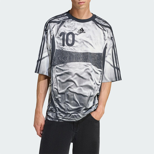 Adidas/阿迪达斯正品ADILENIUM男士透气圆领宽松耐穿短袖KF8523