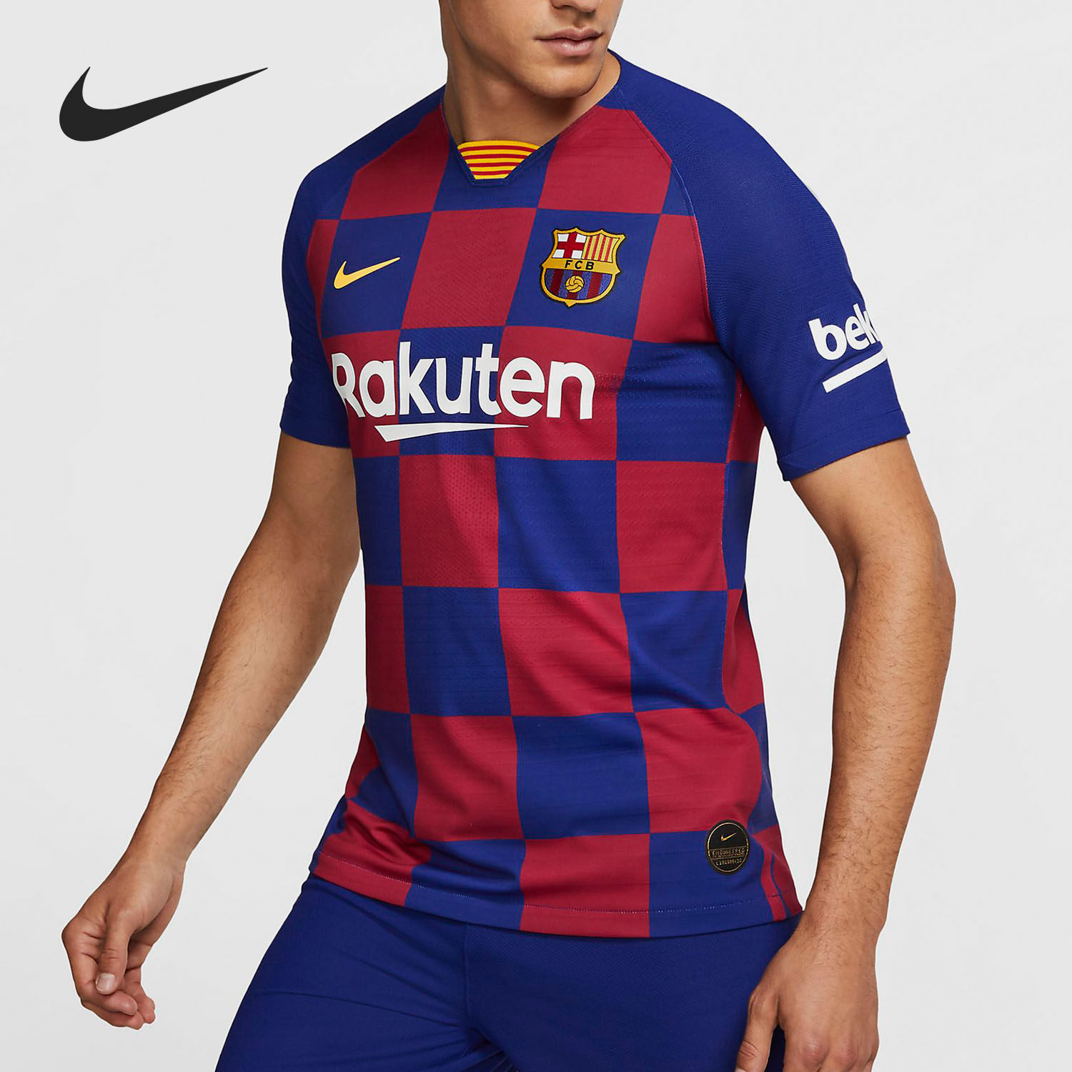 Nike/耐克正品巴萨梅西19-20主场球员版球衣短袖男子足球服AJ5257