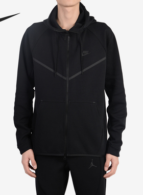 Nike/耐克官方正品男子舒适运动休闲透气连帽针织夹克外套 805145