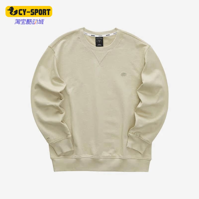 Skechers/斯凯奇正品新款男子运动休闲针织舒适套头卫衣 L421M129