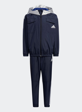 Adidas/阿迪达斯正品新款小童男女同款运动休闲套装HB4077