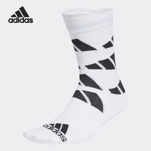 CREW Adidas AOP 新款 Sock男女训练运动袜子GH7532 阿迪达斯正品
