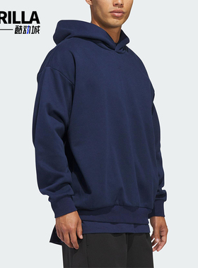 Adidas/阿迪达斯正品2025冬季款男女日常连帽套头运动卫衣KB7550