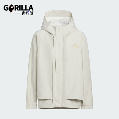 阿迪达斯大童运动二合一夹克外套