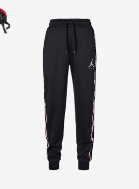 Nike/耐克正品JORDAN新款男黑色有弹力合身经典束脚裤CJ9474-010