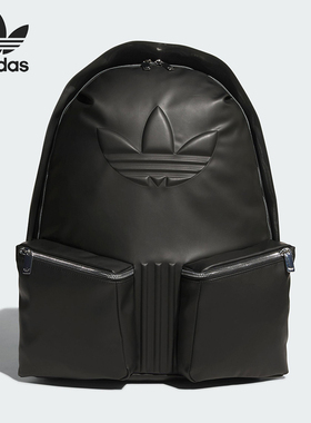 Adidas/阿迪达斯正品三叶草男女大容量多口袋运动双肩包KC1417