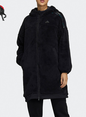 Adidas/阿迪达斯正品休闲STR FLEEC女子运动保暖外套 H09701