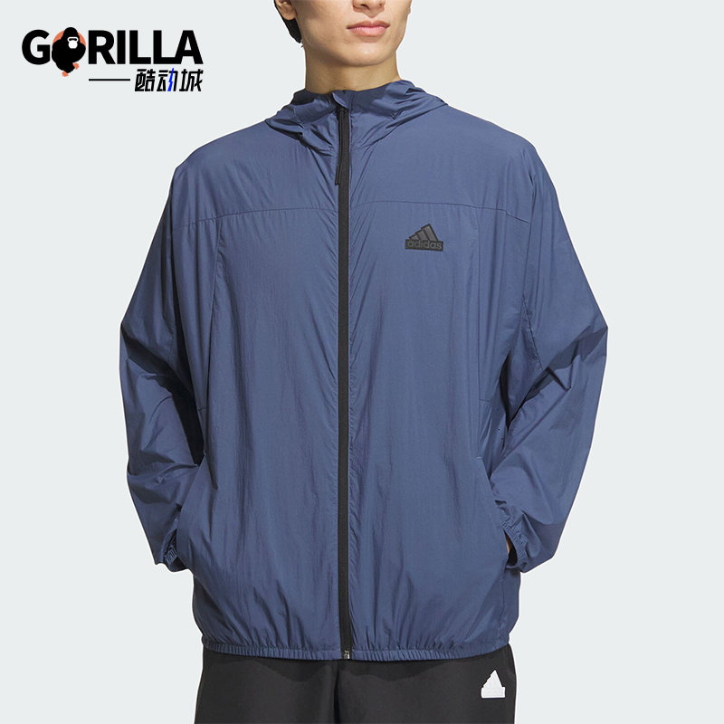 阿迪达斯男士梭织夹克外套