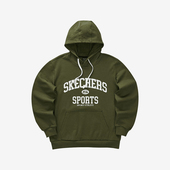 斯凯奇正品 时尚 秋季 男士 印花针织连帽保暖卫衣 新款 Skechers