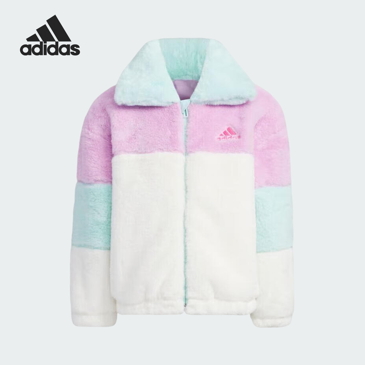 Adidas/阿迪达斯官方正品当季新款小童撞色保暖运动外套IQ1353,童装/婴儿装/亲子装,普通外套,淘宝优惠券,粉丝福利购,淘宝优惠卷