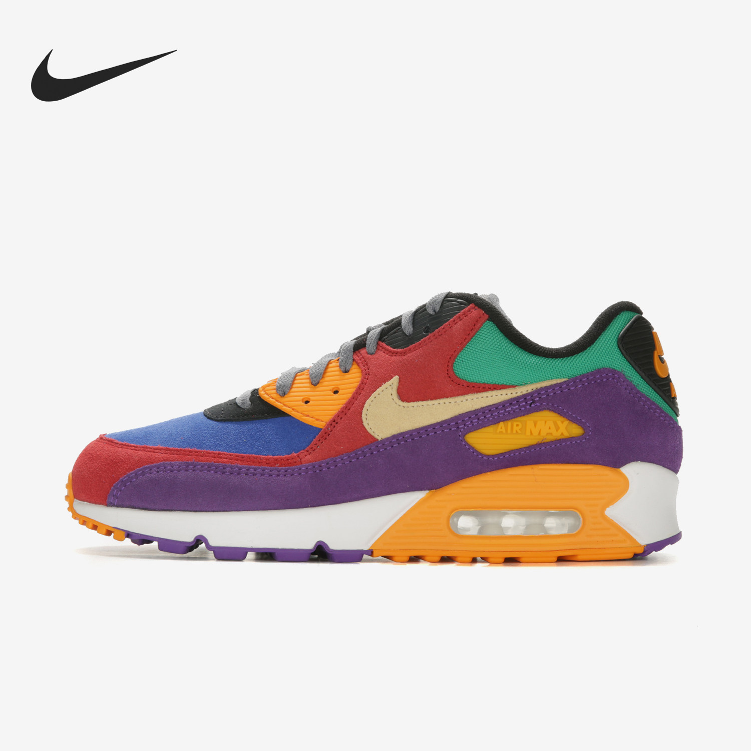 Nike/耐克官方正品男子AIR MAX 90 QS休闲运动低帮跑步鞋 CD0917