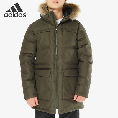 阿迪达斯男子连帽户外运动棉服