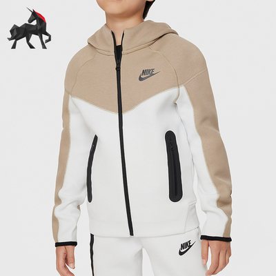 耐克大童运动拼接宽松休闲外套
