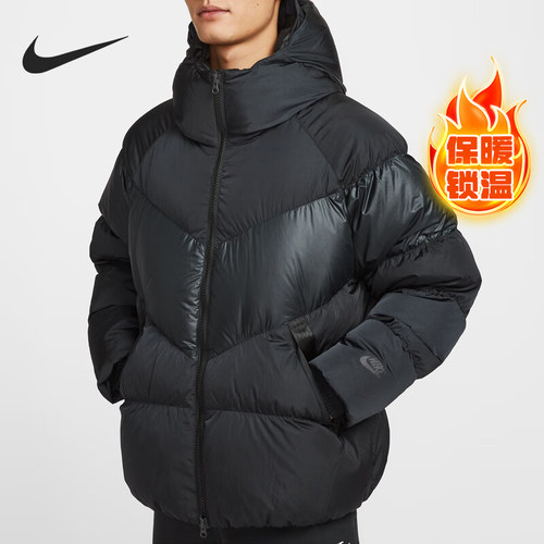 Nike/耐克正品2025冬季款男士连帽套头运动羽绒服IB2961-010