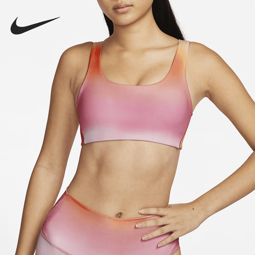 Nike/耐克正品春季女子健身跑步训练瑜伽运动内衣FD7320-665