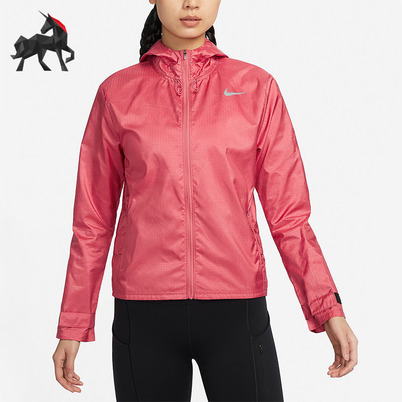 Nike/耐克正品Essential 女士跑步连帽拉链夹克CU3218-655