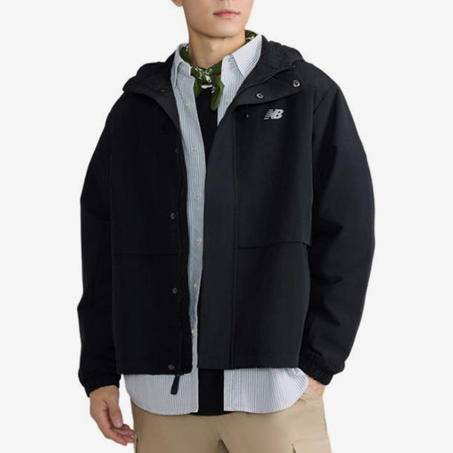 New Balance/NB正品新款男士舒适休闲连帽运动外套AMJ43364-BK