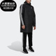 男子保暖中长款 Adidas 新款 冬季 棉服外套HM2461 阿迪达斯正品