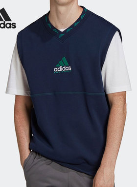 Adidas/阿迪达斯正品三叶草男女舒适运动休闲背心马甲 HG8092