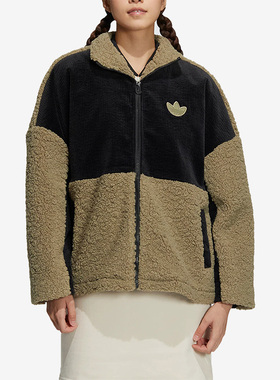 Adidas/阿迪达斯正品 SHERPA MIX W 仿羊羔绒女子外套HY4256