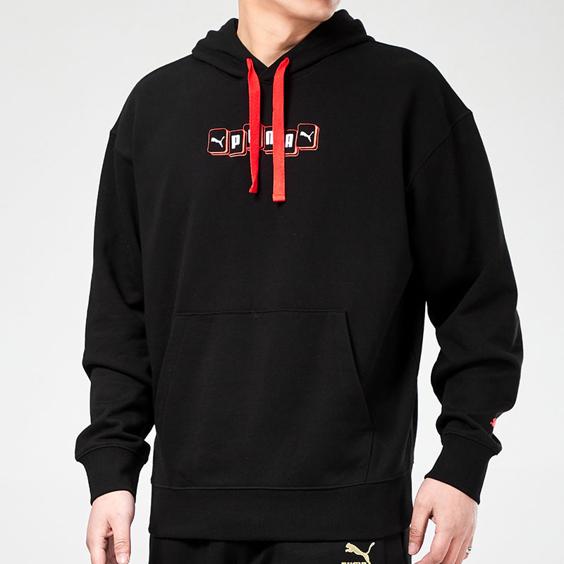 彪马男子连帽运动休闲套头衫