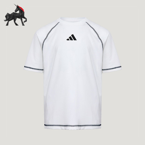 Adidas/阿迪达斯正品夏季儿童运动经典针织透气休闲短袖T恤KY8370