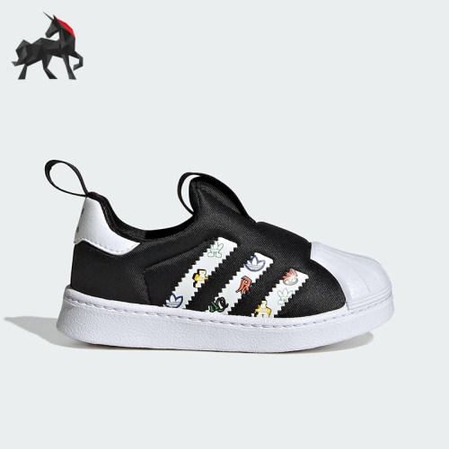 Adidas/阿迪达斯正品三叶草婴童印花轻便运动休闲鞋JS0685