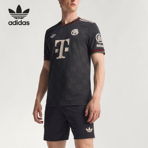 Adidas/阿迪达斯正品三叶草男士修身运动训练足球短袖KE6802