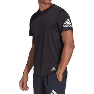 Adidas/阿迪达斯官方正品夏季新款男子跑步训练运动短袖T恤HB7470