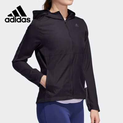 阿迪达斯女子反光跑步运动外套