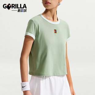 Nike/耐克正品Heritage 女士运动透气经典短袖网球T恤IH5060-006