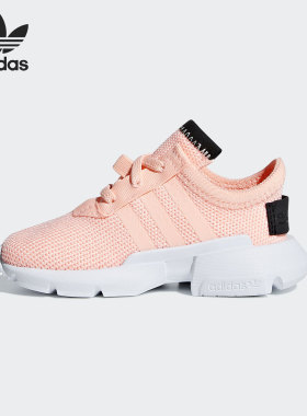 Adidas/阿迪达斯正品当季新款透气舒适小童运动休闲鞋 B42076