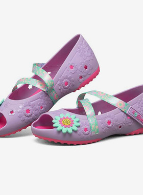 Skechers/斯凯奇正品 夏季新款鱼嘴女童鞋凉鞋平底鞋86632L
