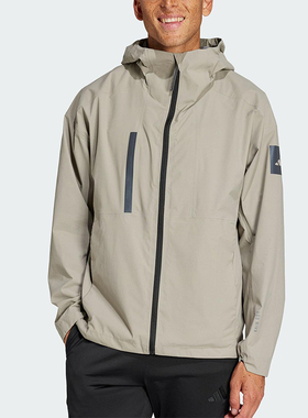 Adidas/阿迪达斯正品新款男士连帽宽松户外经典跑步外套JN5405