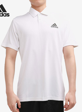 Adidas/阿迪达斯正品2021新款男子网球锻炼短袖运动POLO衫GL5813