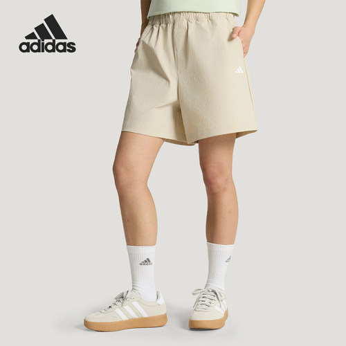 Adidas/阿迪达斯正品夏季女士梭织简约运动经典宽松短裤KX6811
