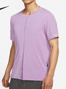 Nike/耐克官方正品男子吸湿排汗瑜伽训练运动短袖T恤 BV4035-591