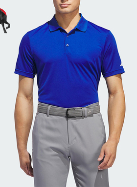 Adidas/阿迪达斯正品2025夏季男士训练翻领透气运动POLO衫IU4438